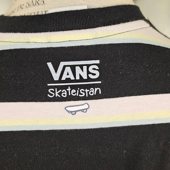 Vans X Skateistan Womens Long‎ Sleeve Striped Tee Tshirt Small - Picture 6 of 6